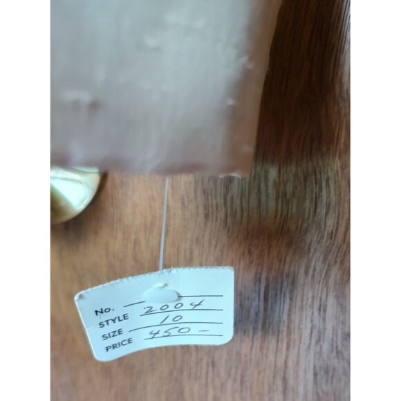 NOS vintage Saint Romei sz 10 light pink 100% silk two piece suit w/belt - Picture 11 of 16